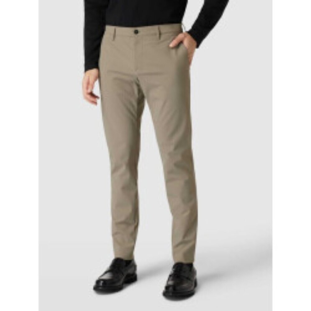 Alberto Men's Beige Revolutional Slim Fit Pants Size 35 - 23686
